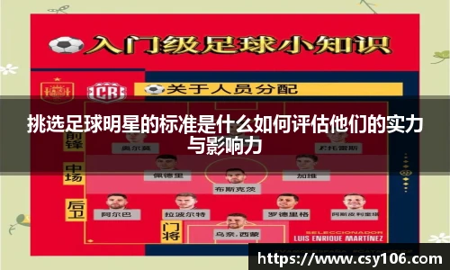 挑选足球明星的标准是什么如何评估他们的实力与影响力